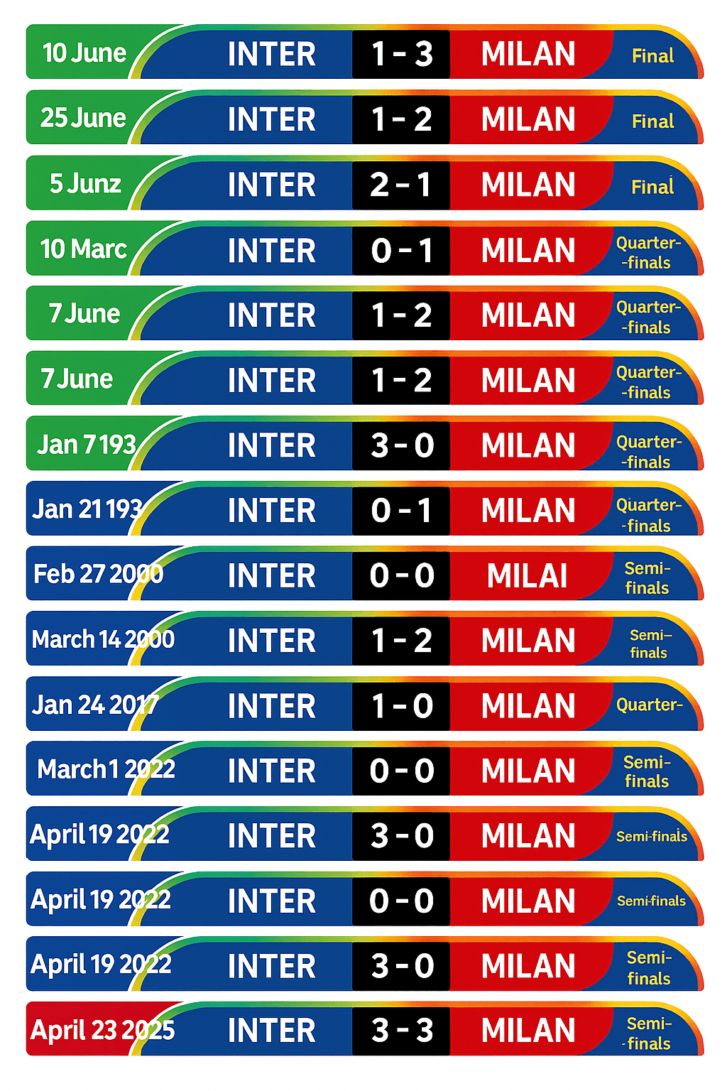 Inter vs Milan Derby di Coppa Italia chi va in finale