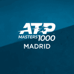 Grafica promozionale dell’ATP Masters 1000 di Madrid 2025, design ispirato all’edizione ufficiale del torneo.