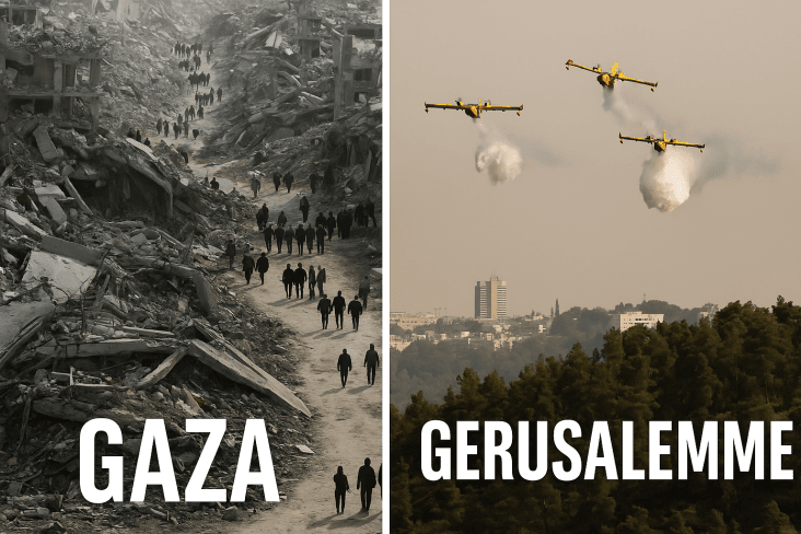 Canadair per Gerusalemme, silenzio per Gaza 1 Canadair europei per Israele, ma silenzio per Gaza