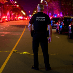 Polizia di Vancouver sulla scena della strage notturna al festival.