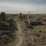 Bambini Gaza senza scuola: allarme ONU per 660.000 esclusi 19 Bambini a Gaza tra le macerie, senza accesso alla scuola a causa del conflitto