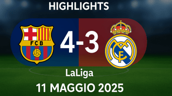 Barcellona-Real Madrid 4-3 Highlights ufficiali DAZN