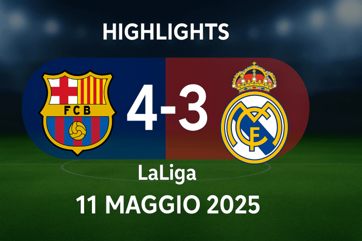 Barcellona-Real Madrid 4-3 Highlights: vittoria da titolo 1 Barcellona-Real Madrid 4-3 Highlights ufficiali DAZN