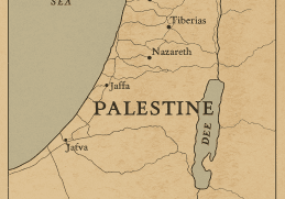 Mappa della Palestina prima del 1948 con nomi storici