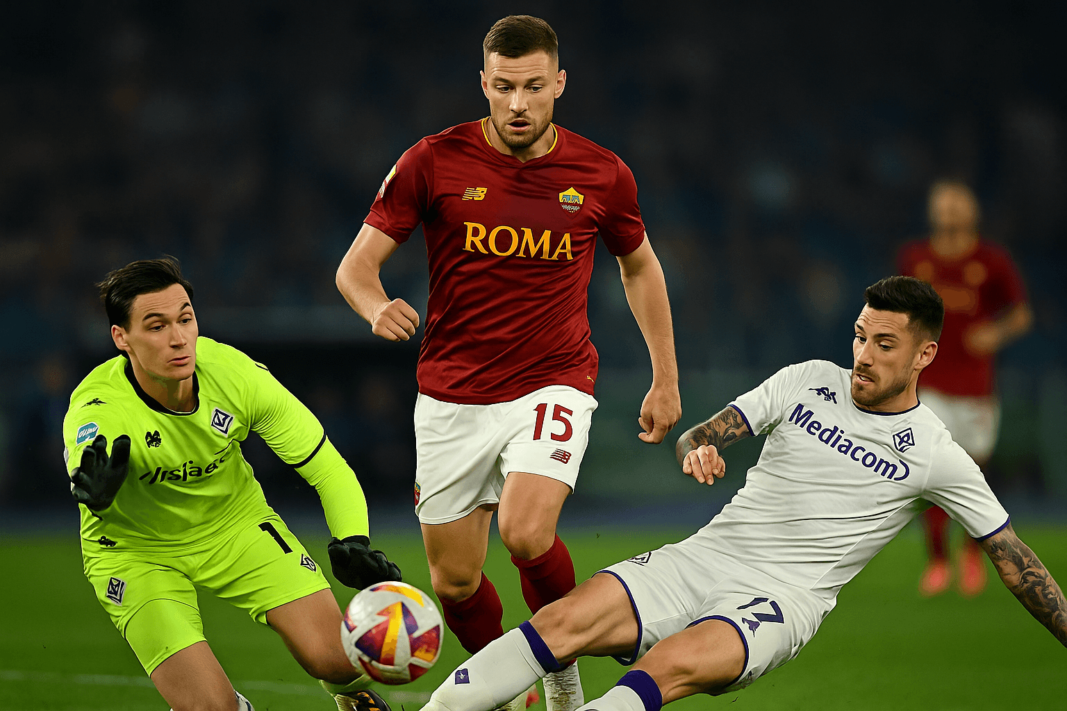 Dovbyk segna e Svilar salva il risultato in Roma Fiorentina 1-0, 35ª giornata Serie A