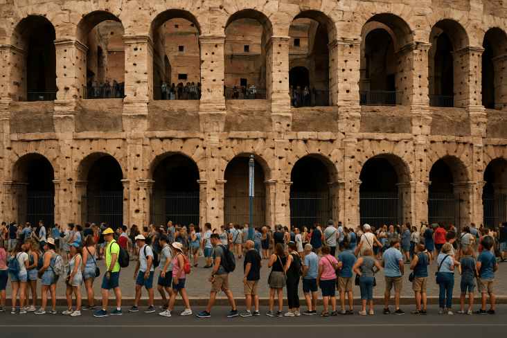 Turista infilzato al Colosseo: 80 punti di sutura dopo una “bravata” 1 al Colosseo dopo aver scavalcato la cancellata