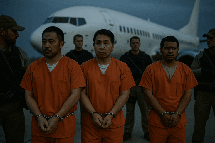 USA vogliono deportare migranti in Libia, ma interviene un giudice 1 Migranti in Texas pronti alla deportazione in Libia, fermi sulla pista sotto scorta