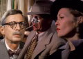 Film Chinatown: Il marcio sotto il sole e l’incubo di una giustizia che non esiste 7 Jack Nicholson nei panni di J.J. Gittes con il naso fasciato parla con un uomo anziano in una scena chiave del Film Chinatown diretto da Roman Polanski.