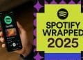 Le classifiche di Spotify Wrapped 2025: schermata riepilogativa con gli artisti più ascoltati dell'anno, tra cui Sfera Ebbasta, ANNA e Bad Bunny.