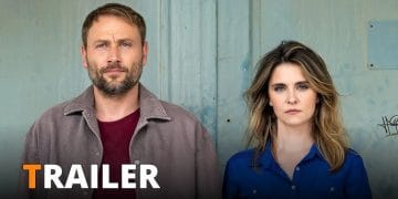 Recensione About Luis: Max Riemelt (Jens) e Natalia Rudziewicz (Constanze) in un primo piano intenso dal film drammatico del 2024.