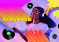 Spotify Wrapped 2025: schermata dello smartphone con grafici colorati e statistiche musicali annuali pronte per la condivisione social.